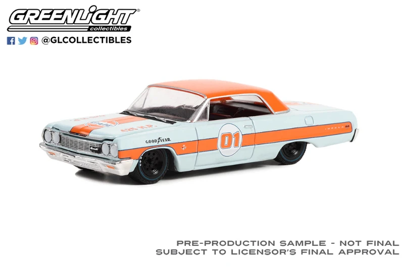 1:64 1964 Chevrolet Impala SS High Simulation Diecast Car Metal Alloy Model Car kids toys collection gifts W8