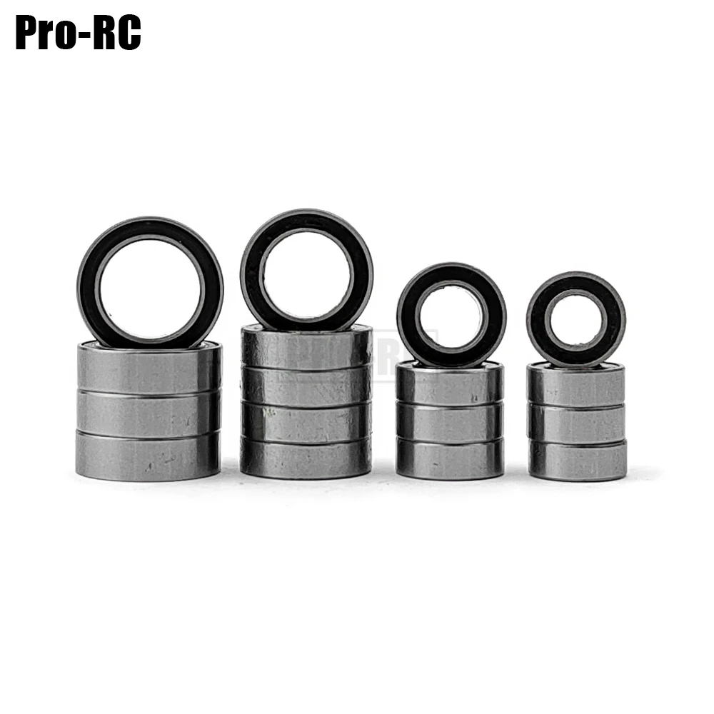 Fit ECX 1:18 TORMENT 4WD SCT RTR Rubber Sealed Complete Ball Bearings Kit (17pcs) Rc Car Upgrade Parts
