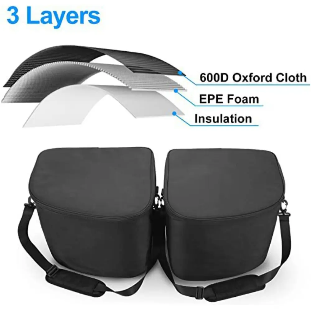 

Oxford Cloth Insulation Bag Black Professional Front Trunk Large Capacity Cooler Organizer for Tesla Model Y/Model 3