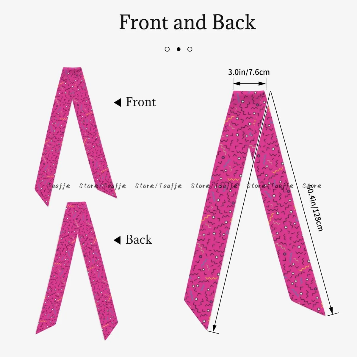 Geometric Triangle Line Circle Hipster Simulation Silk Long Scarf Women Shawl Wrap Soft Satin Scarf Bandana Female Neckerchief