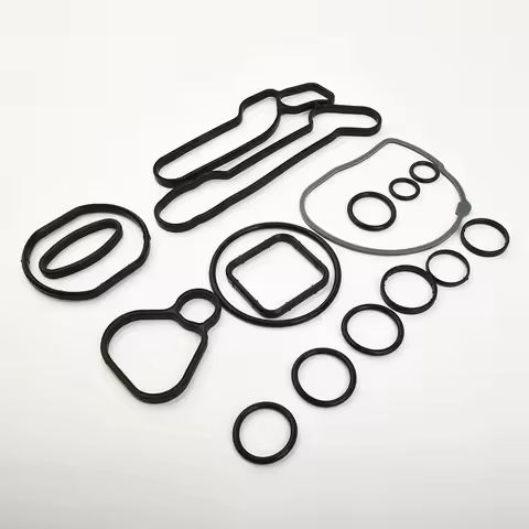 15PCS 93186324/55354071 Car Engine Oil Cooler Gaskets Seal Clips Kits Replaces Part For Aveo For Cruze For Sonic For Pontiac