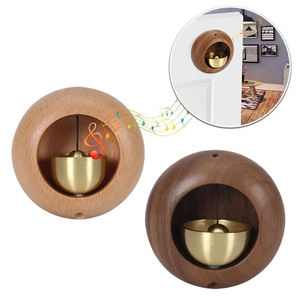 Wooden Landscape Bell Magnet Design Door Bells Wind Chimes Shopkeeper Bell For Opening Door Home Decoration Hanging Wind Chime