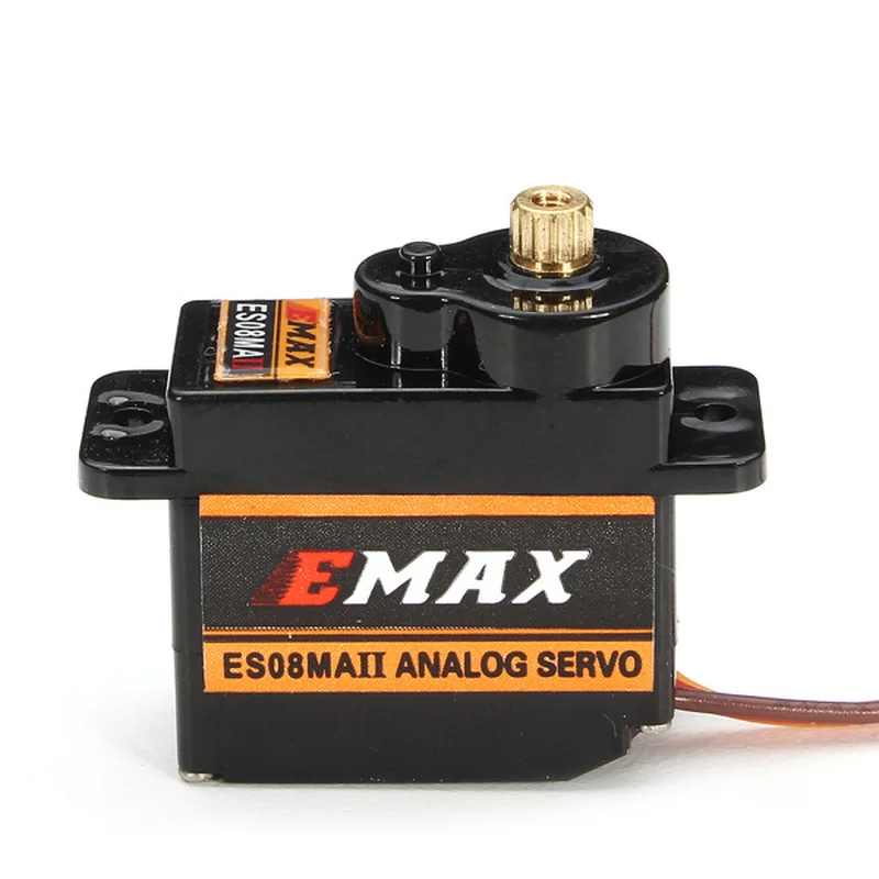 

Оригинальный EMAX ES08MAII 12g мини-аналоговый сервопривод с металлической шестерней ES08MA II для радиоуправляемого автомобиля, лодки, вертолета, самолета, робота, запасная часть