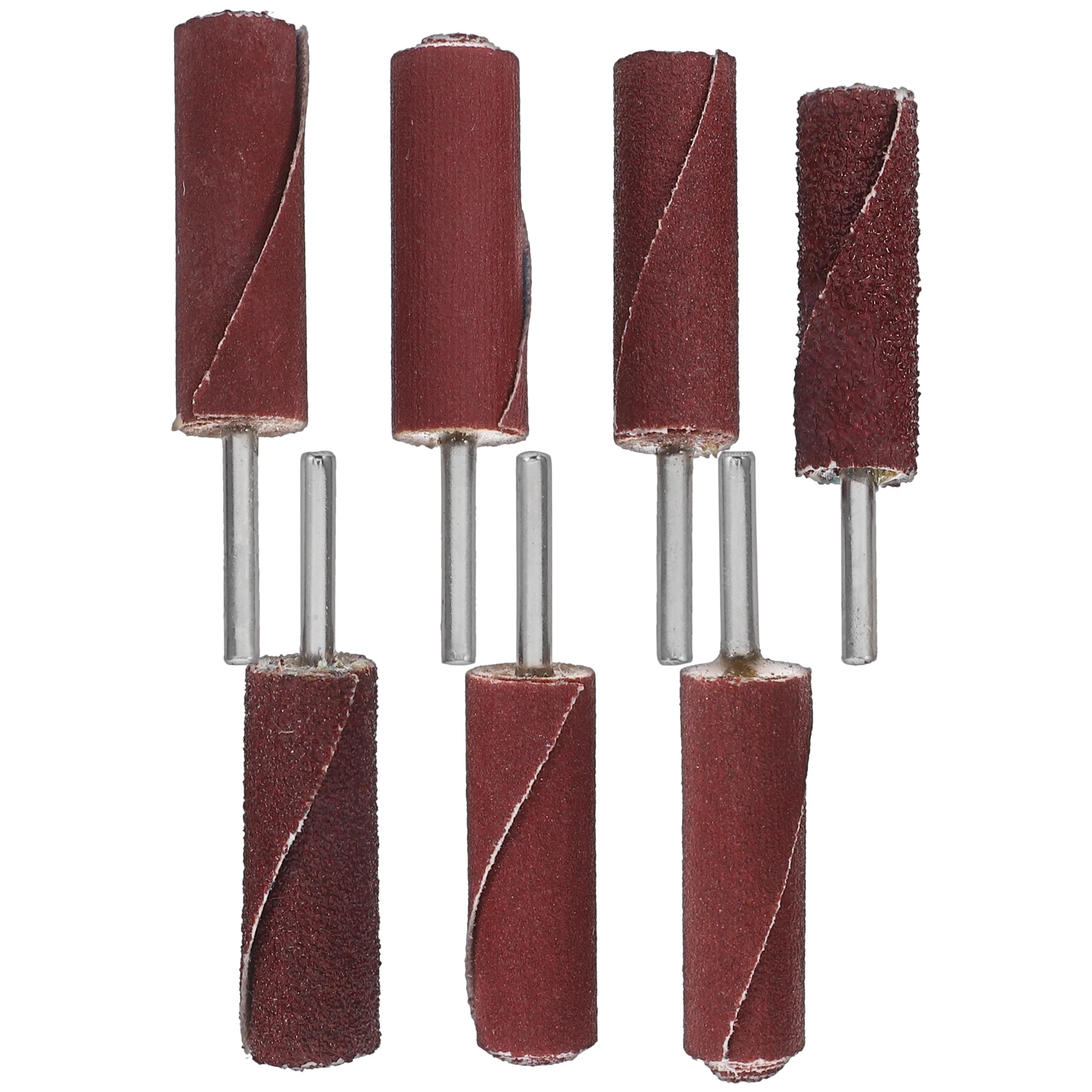 

7Pcs Sandpaper Stick Grinding Head 80-600 Grit Cylinder Flap Wheel Mandrels Drill Press Rotary Sander Kit Wood Metal Plastic