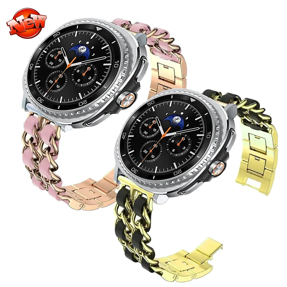 Edelstahl-Metallarmband für Samsung Galaxy Watch 8 40 mm 44 mm Classic 46 mm Armband Samsung Galaxy Watch 8-7 Ultra 47 mm Gürtel