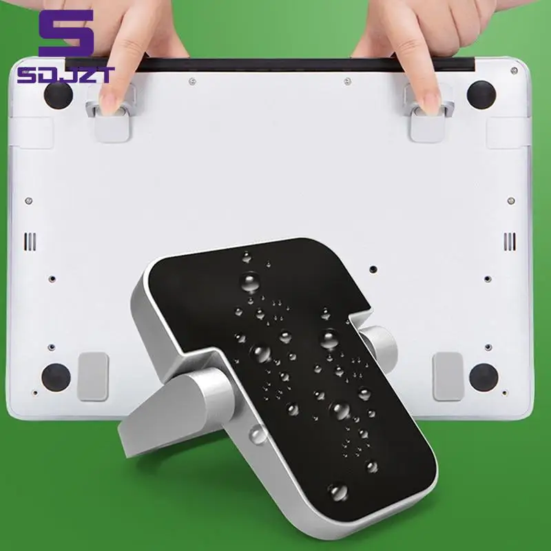 Supporto per Laptop da 2 pezzi per supporto per tastiera per Computer Riser in lega di zinco Mini supporto per Laptop portatile per supporto per Notebook