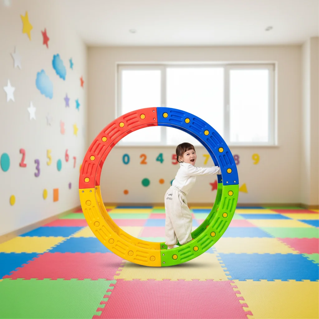 Educational Kids Indoor Plastic Balance Toy, Sensory Integration Gymnastics Training Equipment, Ages 3-6, Climbing Play Set