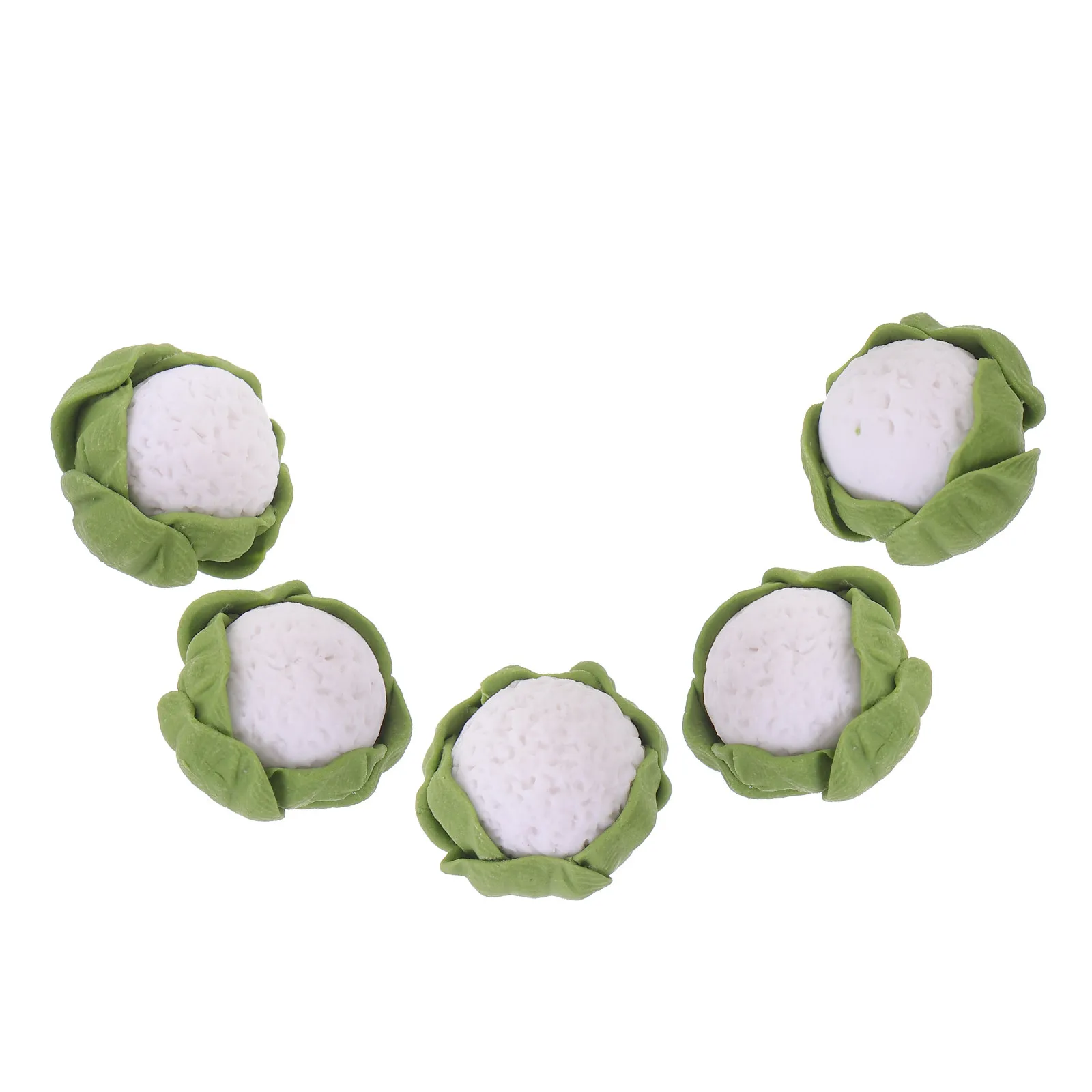 

5Pcs Realistic Miniature Broccolo Simulation Vegetable Mini House Accessories Creative Resin Decoration Landscape Miniature