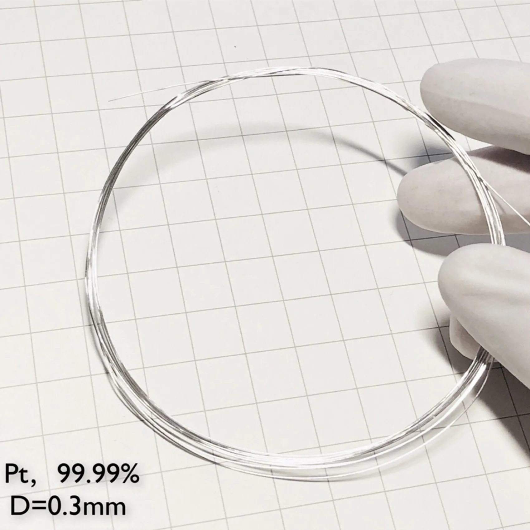 Platinum Wire Pure Metal Platinum Wire 0.3mm 99.99% Pure Used for Scientific Research Experiments