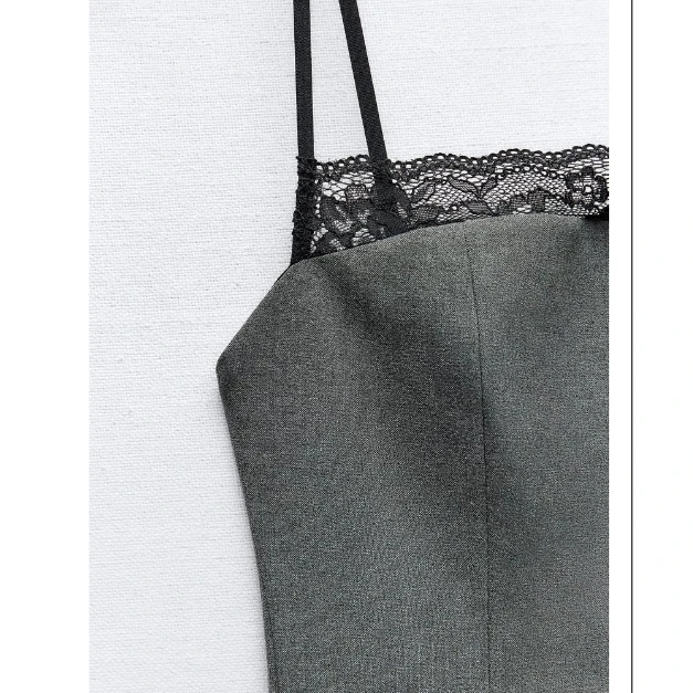 Faionable الدانتيل التفاصيل ضئيلة شريط الدكتور المرأة منتصف طول ألف خط الدكتور عالية الخصر سستة إغلاق الصيف Ci المشي الدكتور #5