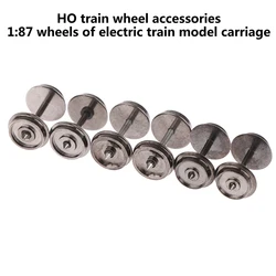 2pcs HO Scale 1:87 36'' Metal Wheels for Model Train DC wheel set C8724