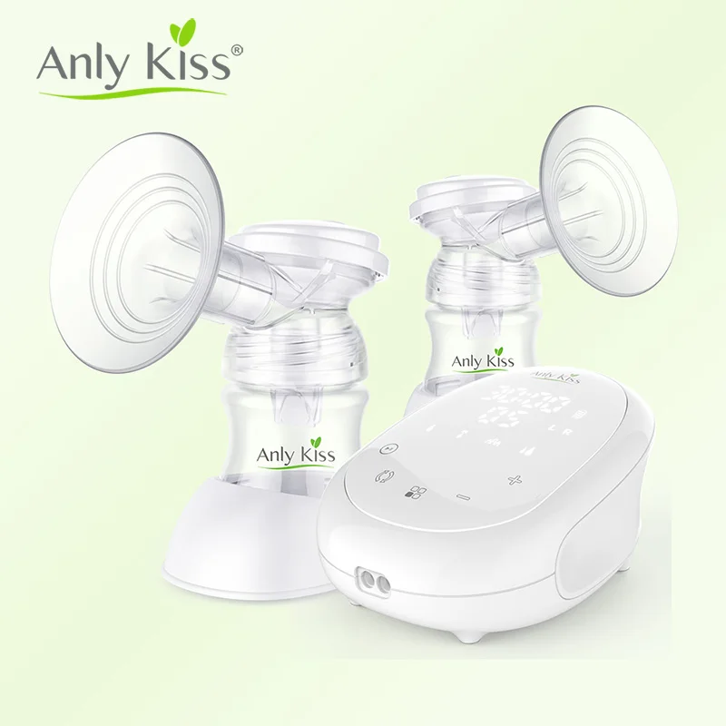 Anly Kiss – pompe d\'allaitement pour bébé, grande aspiration, Rechargeable, électrique, bilatérale, extracteur de lait multifonction