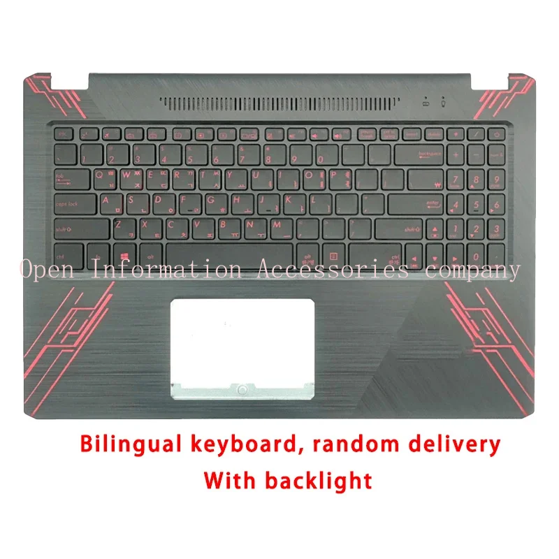 New For Asus X570 YX570Z YX570ZD X570UD;Replacemen Laptop Accessories Palmrest/Keyboard With LOGO