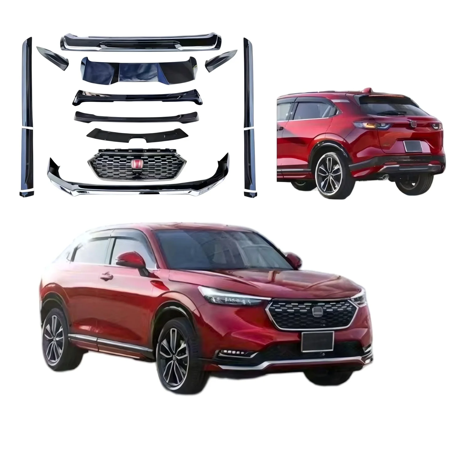 

Modification Factory Wholesale Side Skirts Grille for HONDA VEZEL HR-V Car Bumpers Auto Body KITS Car Parts Upgrade