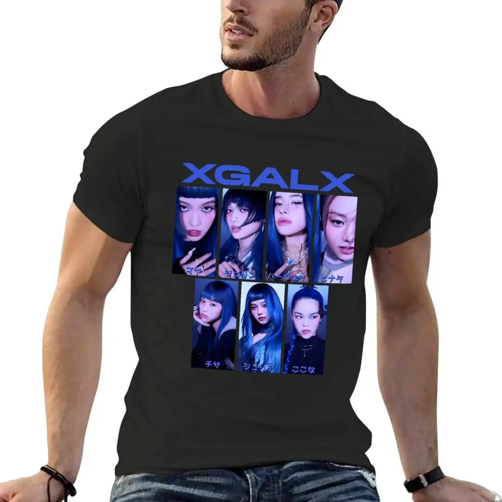 

XG XGALX KPOP JPOP POP (Jurin, Harvey, Chisa, Hinata, Maya, Juria, Cocona) T-Shirt blue archive for a boy t shirts for men pack