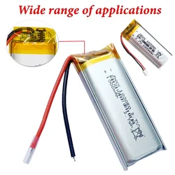 102050 3.7v 1000mAh Polymer Lithium Rechargeable Battery with PH2.0 Plug Li-Po Ion for Bluetooth Speaker Tools Batteries MP3/4/5