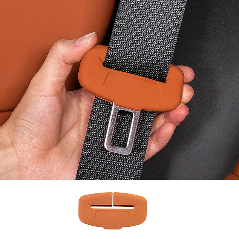 - 2Pcs Seat Belt Buckle Cover Anti-Scratch Rubber Car Seat Buckle Protector Clip Protection Cover Universal For SUV Sedan -