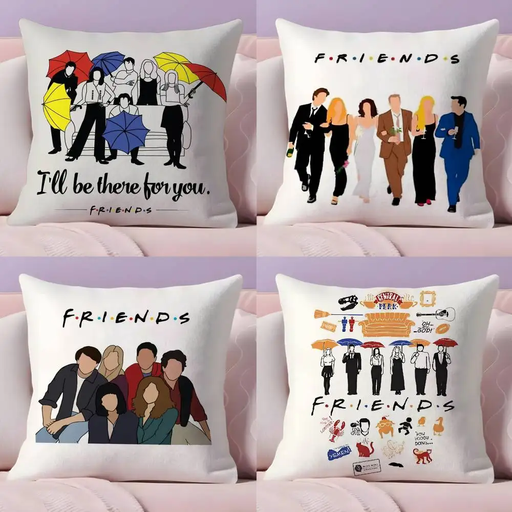 غطاء وسادة كلاسيكي لبرنامج تلفزيوني F-Friends، غطاء وسادة فائق النعومة وصديق للبشرة، سحابة مثل الراحة وسحاب مخفي