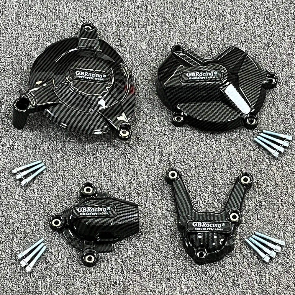 

For BMW HP4 S1000R 2009-2016 S1000RR 2009-2016 Motorcycle Engine Guard Cover Case GB Racing Carbon Fiber Texture