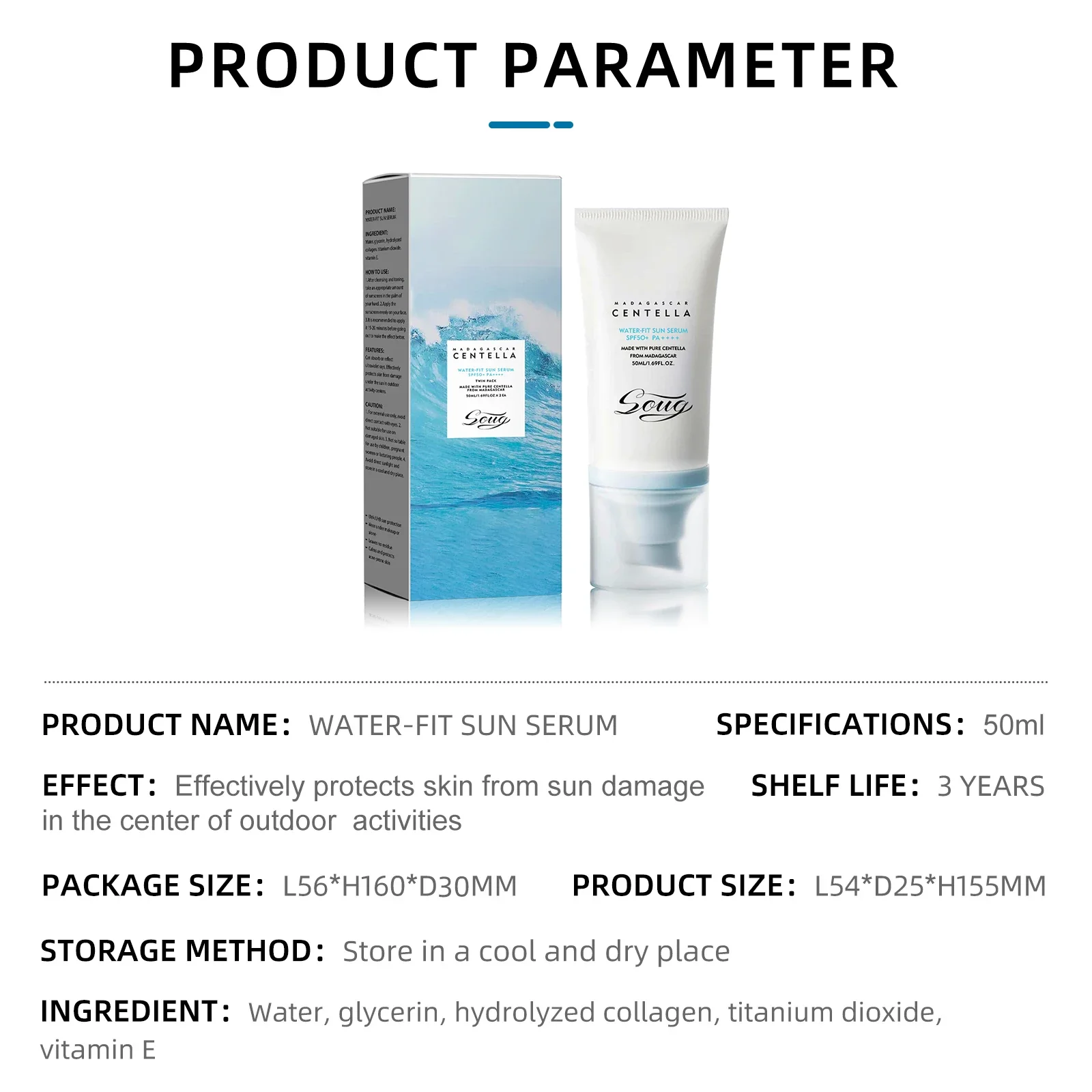 واقي من الشمس للوجه، مرطب ومغذي ومضاد للشمس، حماية من الأشعة فوق البنفسجية، كريم للبشرة الشمسية، كريم كوري للعناية بالجسم #5