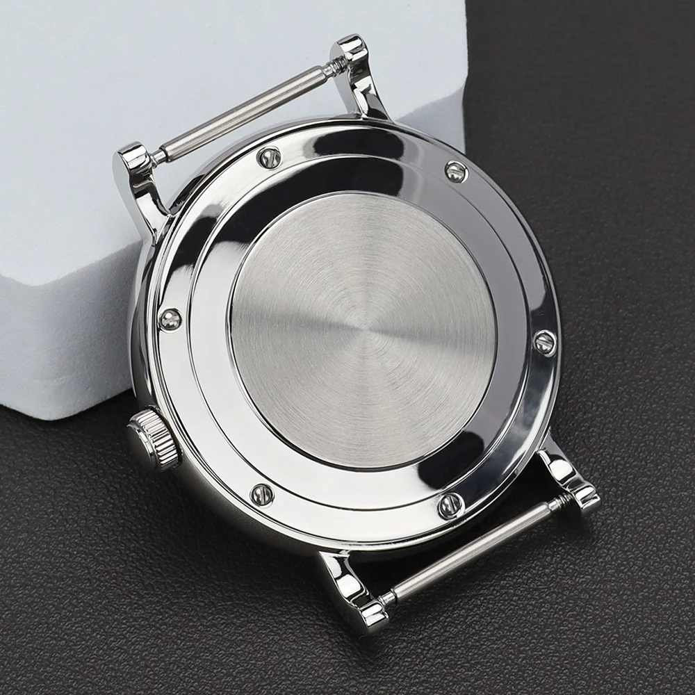 40mm 2824 Gehäuse Edelstahl Uhrengehäuse Luxus-Uhren Ersatzteile für ETA 2824 PT5000 Uhrwerk Gewölbtes Saphirglas – Detail 12