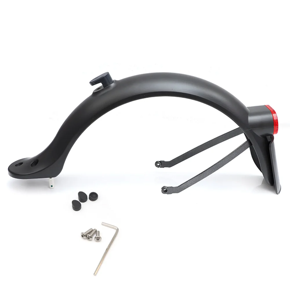 Hinterrad-Kotflügel für Xiaomi Scooter 1S und PRO 2, hinterer Kotflügel, Flügel hinzufügen, Rücklicht, Haken, Nummernschild, 8,5 Zoll Kotflügel-Unterstützung