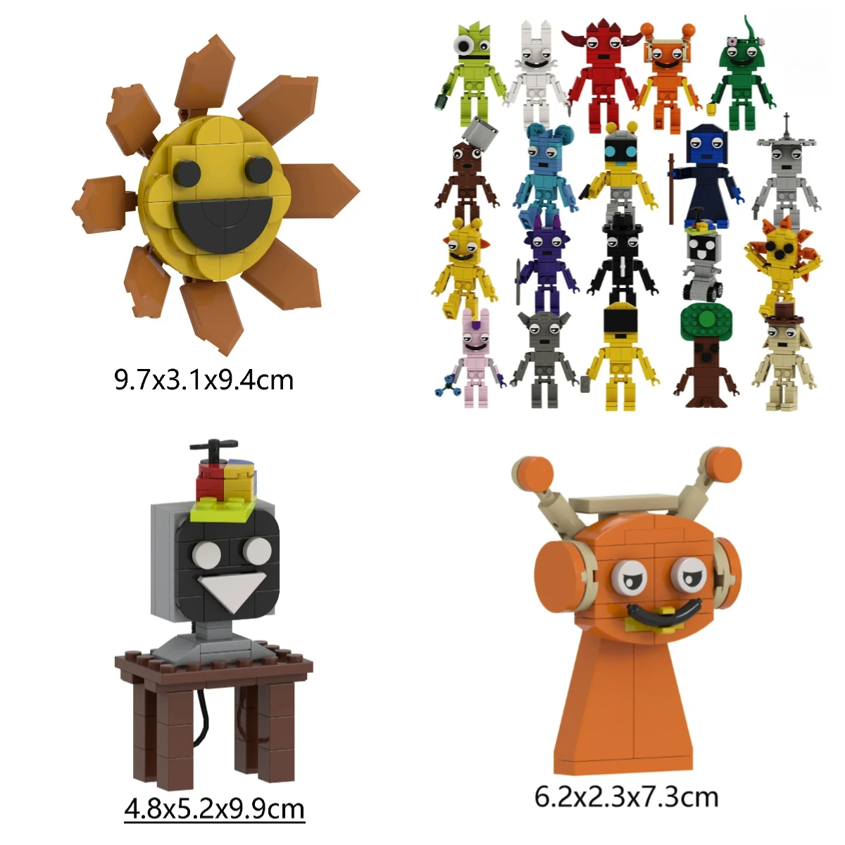 Music Game Peripheral Building Blocks Blackening Monster Series Creative Assembly Small Particles MOC Bricks Doll Toys Model