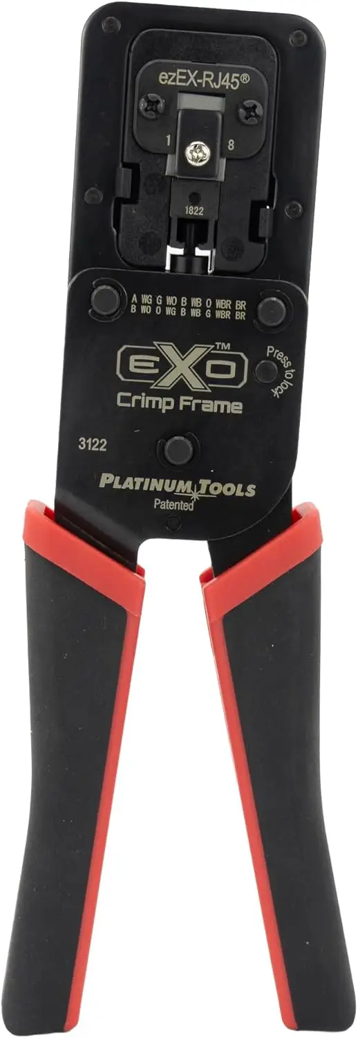 

Профессиональная обжимная рамка EXO с набором матриц для разъемов ezEX-RJ45, высококачественный инструмент для сетевых инсталляций