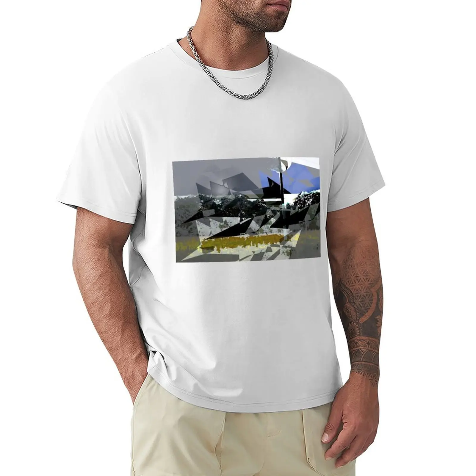 Photo effect T-Shirt oversizeds oversized vintage blanks oversized t shirt men