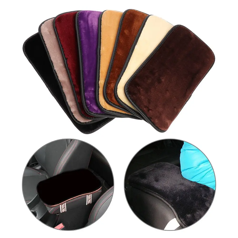 Padding Protective  Leather Soft  Arm Rest  Pad  Console Box Mat Car SUV Armrest Cover  Cushion Case