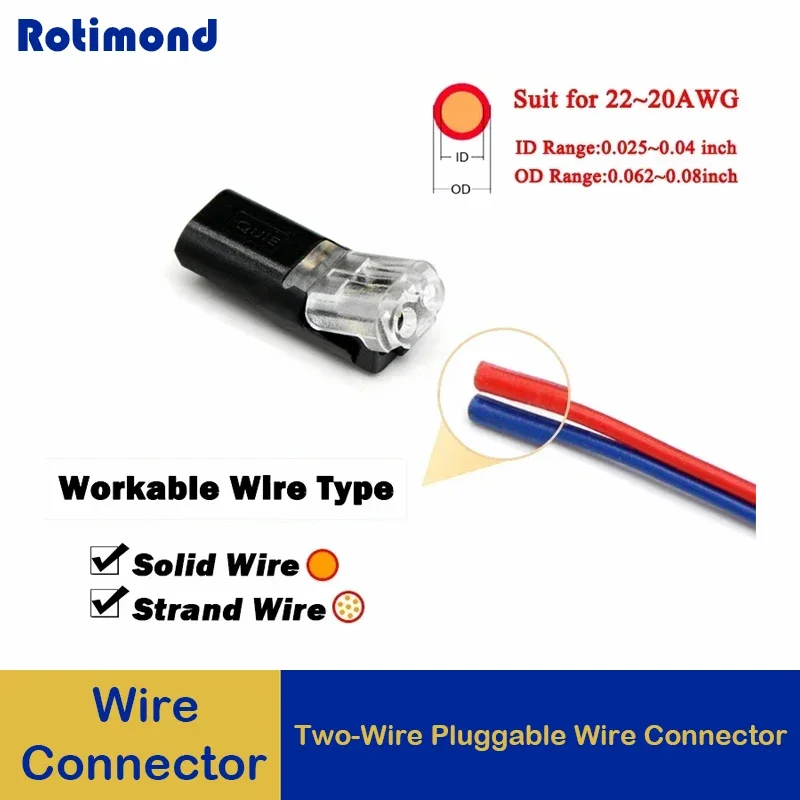 2 Pin Way Plug Car Waterproof Electrical Connector Wire Cable Automotive 22-20AWG LED Car Connector