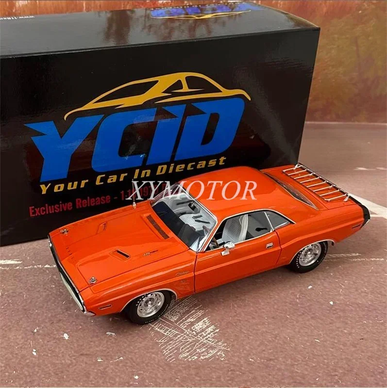 ACME 1:18 For Dodge Challenge 1970 T/A R/T HEMI Muscle Car Diecast Model Car Orange/Blue Toys Gifts Hobby Ornaments Collection