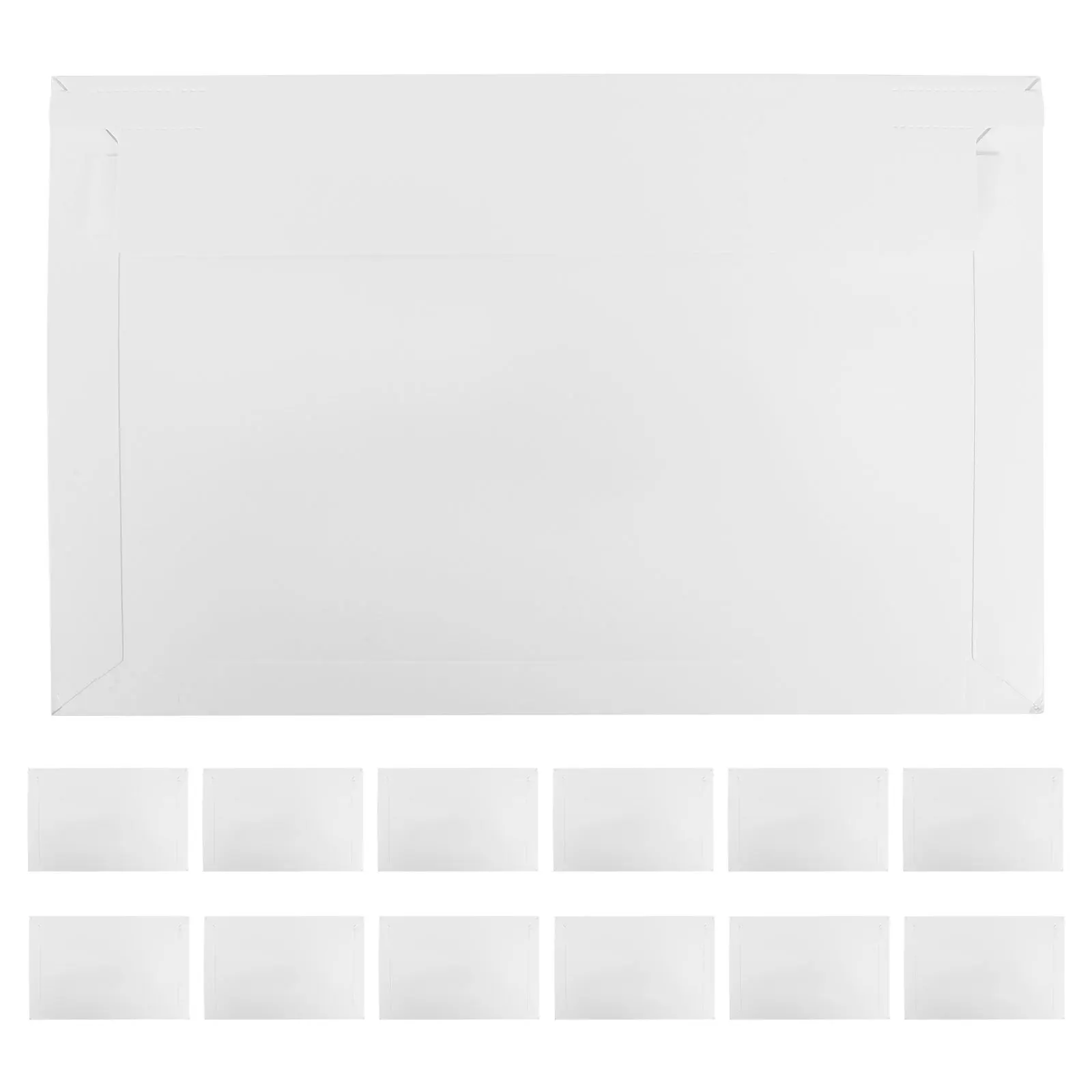 15Pcs White Cardboard Envelopes Self-Sealing for Photos Documents Mailing Supplies Stay Flat Mailer Mailbox White