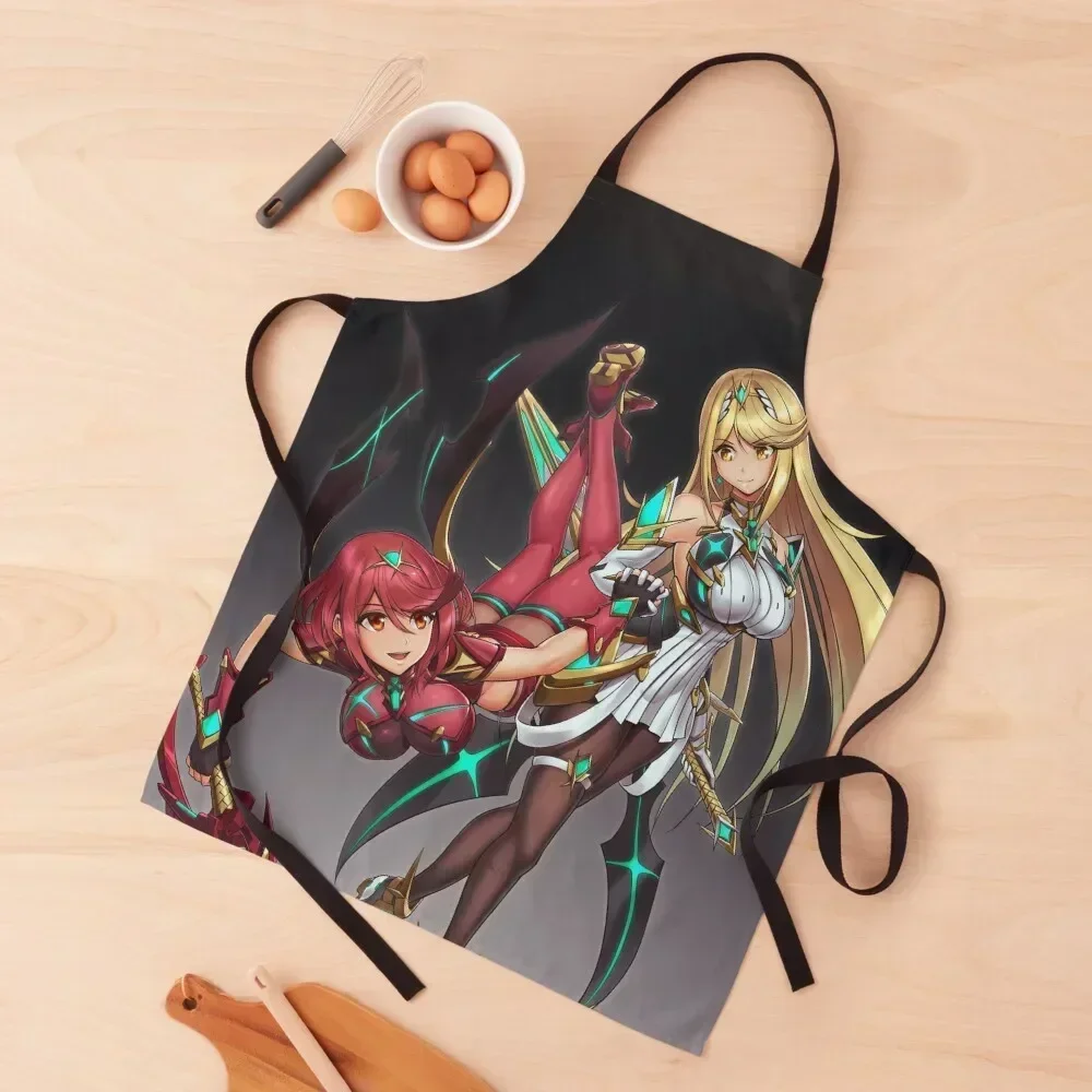 

Pyra and Mythra Apron Hairdressing Hairdresser Accessories professional kitchen Hairdressing christmas kitchen Apron