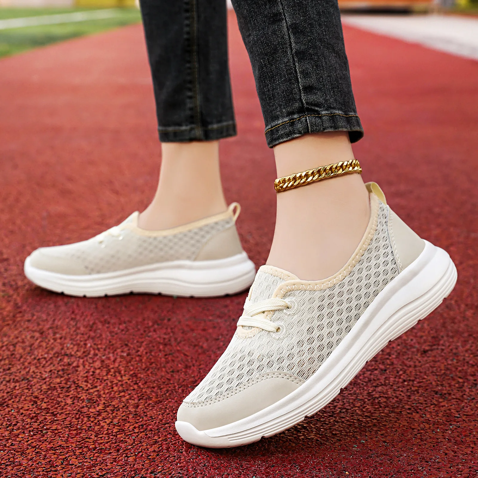 

Shoes spring cross-border foot set lazy shoes one-pedal casual women's shoes mother shoes low-top flat-bottomed walking shoes