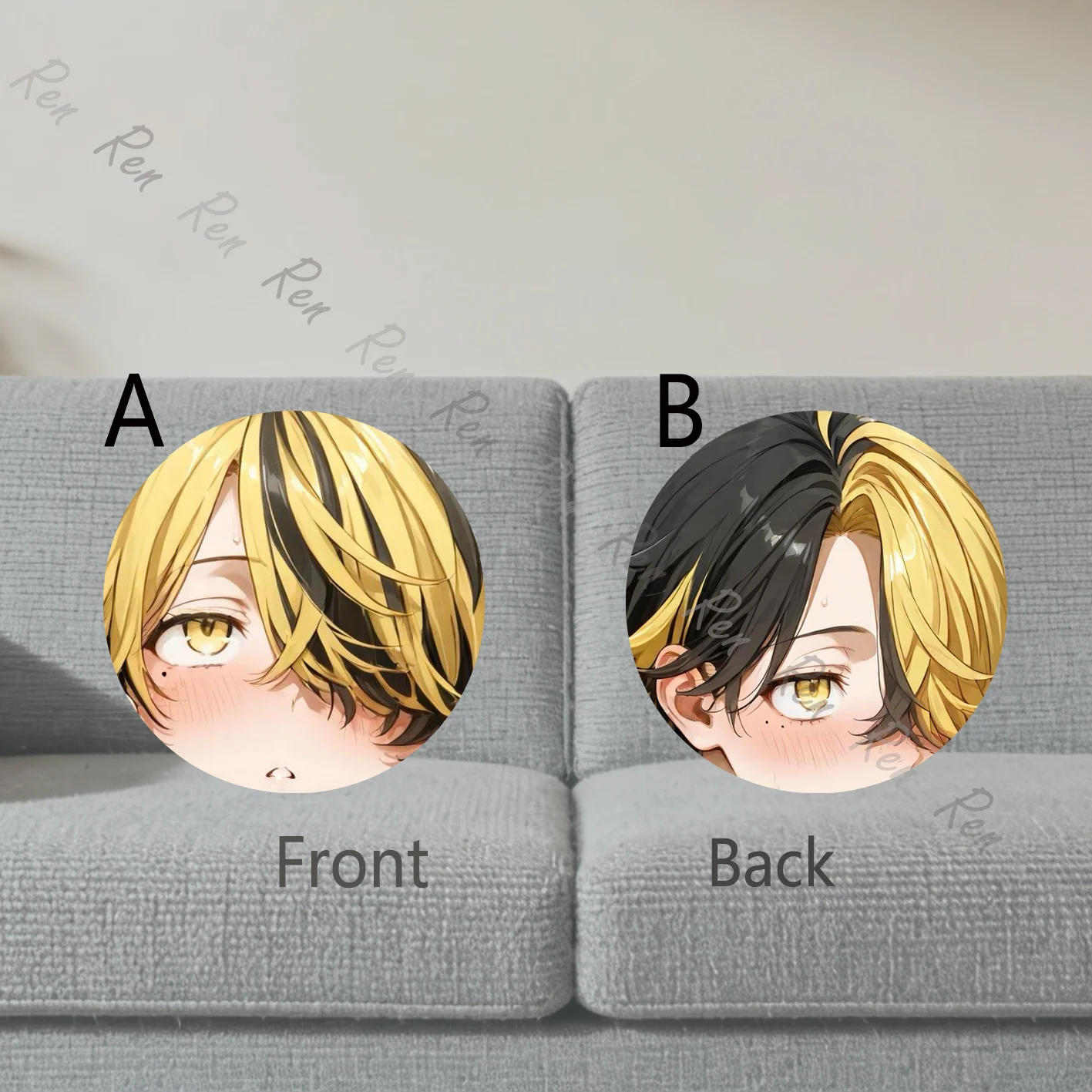 Dakimakura Anime Kazutora Hanemiya Pillow Cover Sofa Cushion Double-side Print Throw Pillow Case 40X60cm