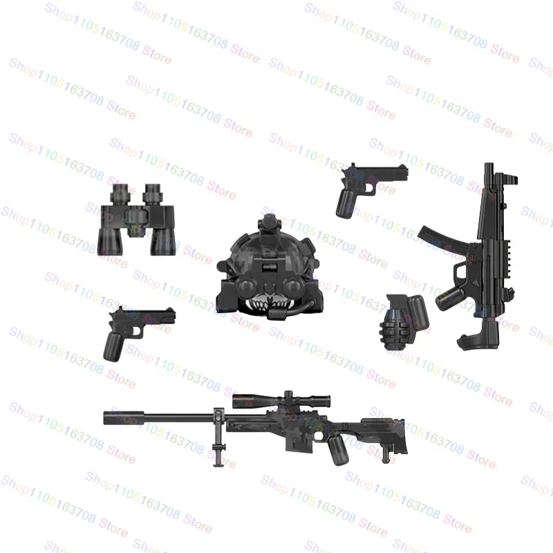 MOC Militär Soldaten Action-figuren Puppen Baustein Zubehör Modell Montage Spielzeug Halloween Geschenke WM6147 WM6168 WM6169