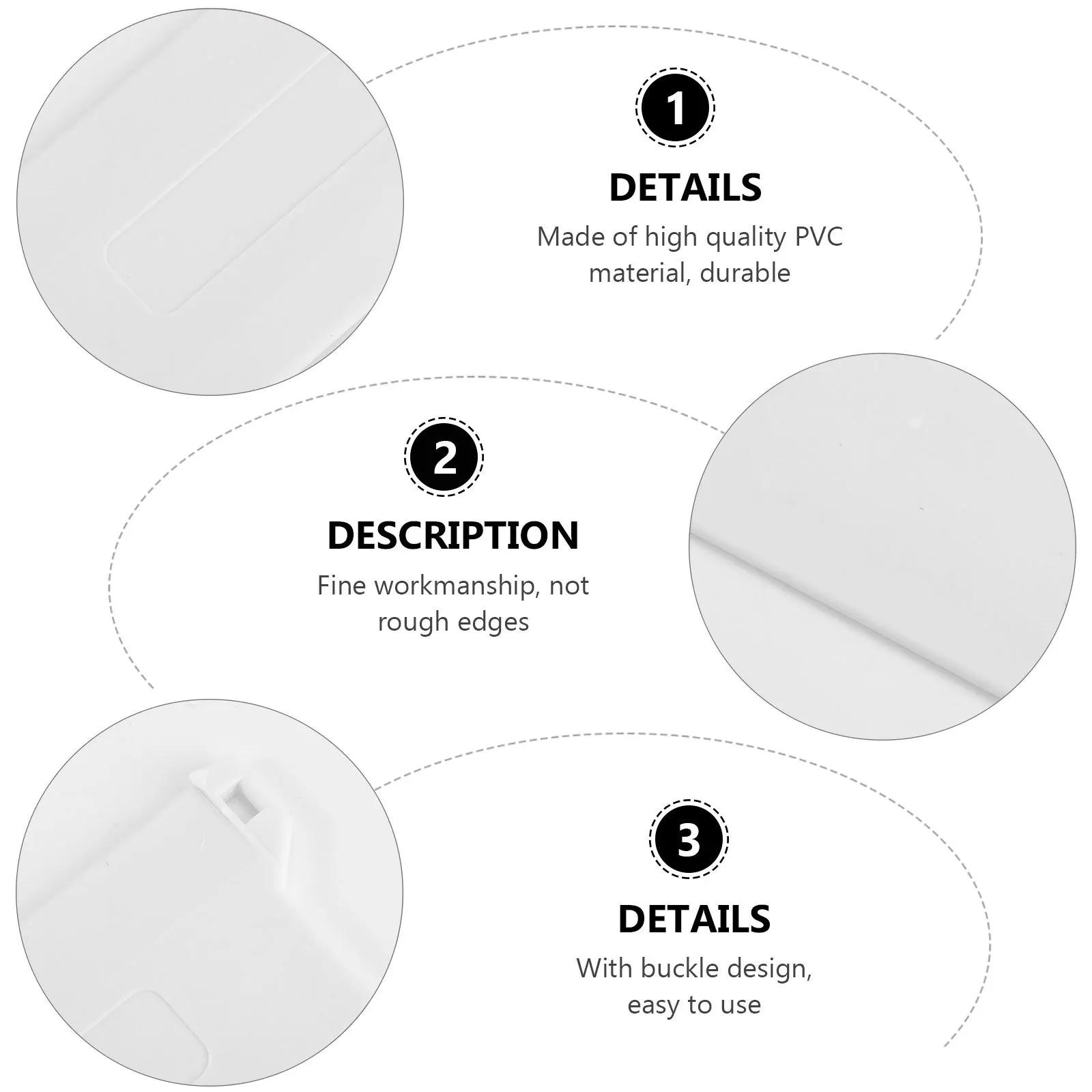 

10Pcs 89Mm White Plastic Bottom Plate for Vertical Blinds Heavy-Duty Replacement Slats Sturdy PVC Fittings Room