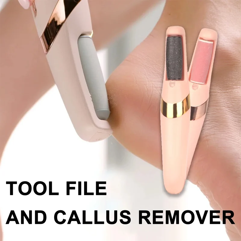 

New Double-Sided Nano Glass Pedicure Device Two-In-One Foot Grinder Manual Women's Epilator Dead Skin Removal Tool
