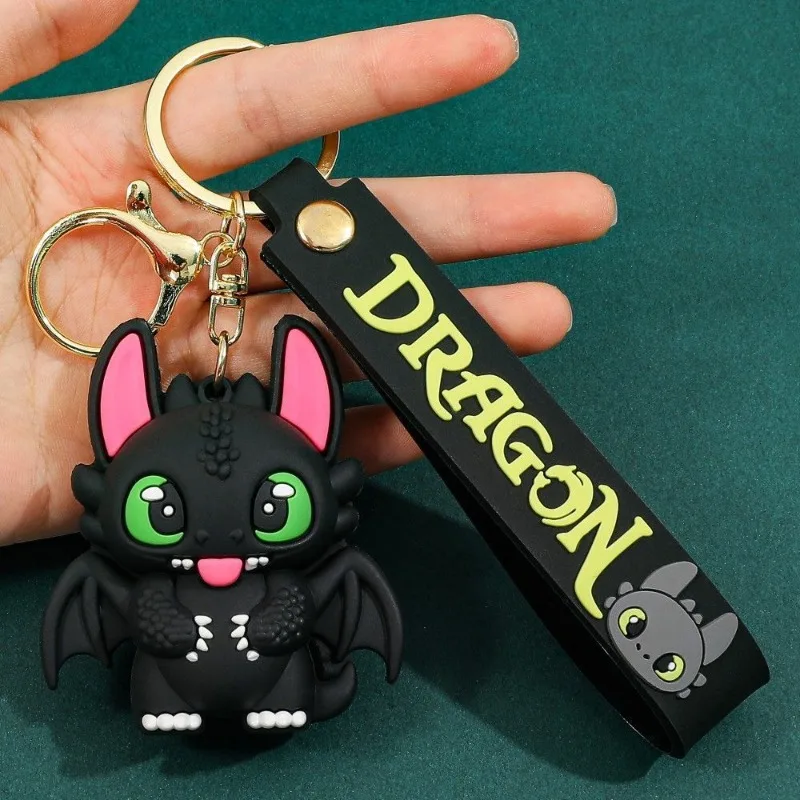 Como Treinar Seu Dragão Desdentado: Chaveiro Criativo de Carro com Desenho Animado, Pingente Personalizado de Personagem de Anime para Mochila, Presen