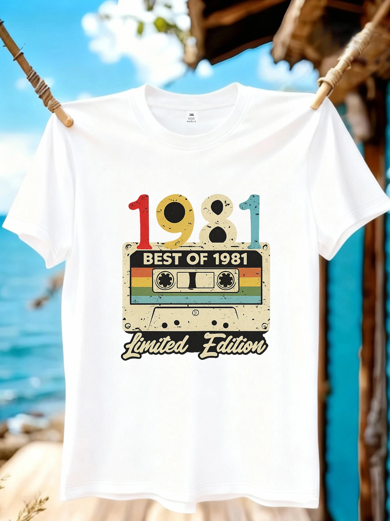 

【WZM1041193】Creative radio printed plus size women's round neck summer casual short sleeved street fashion versatile T-shirt