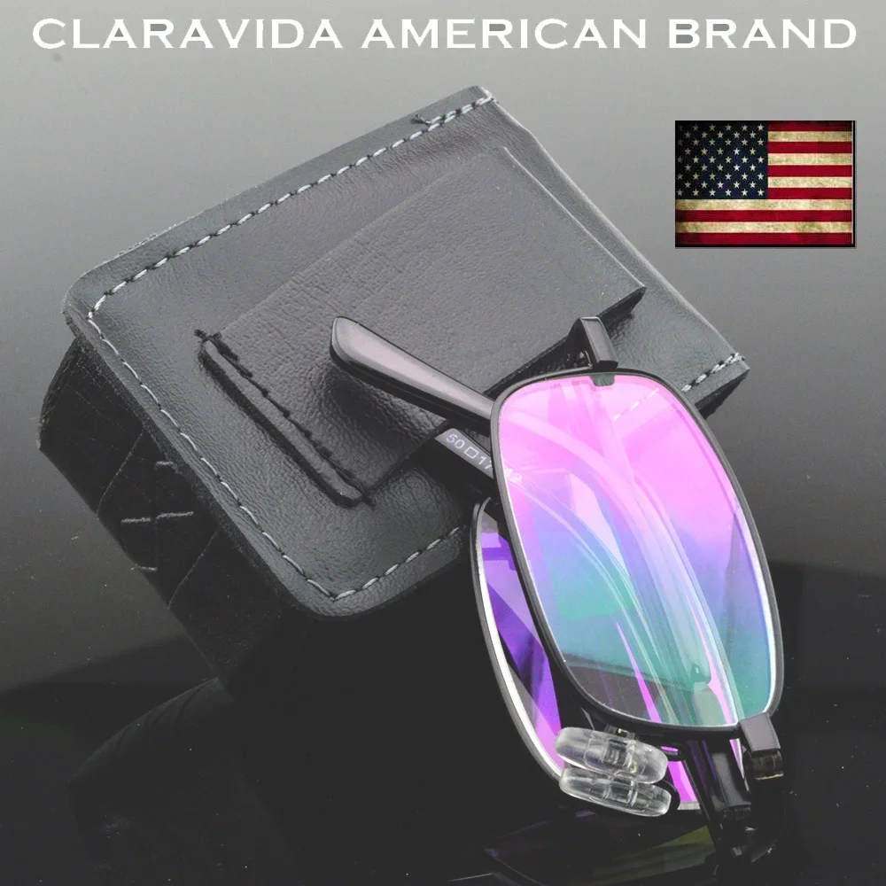 

Clara Vida Titanium Alloy Black Foldable Portable Reading Glasses +0.75 +1.00 +1.25 +1.5 +1.75 +2.00 +2.25 +2.5 +2.75 +3 to +4