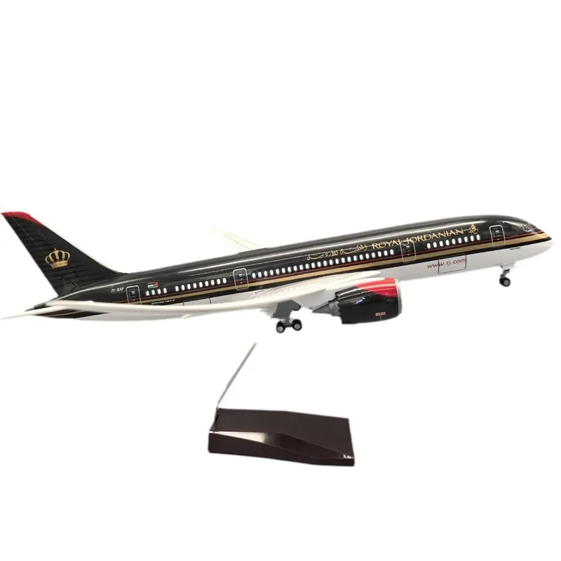 47CM B787 Dreamliner Jordan Air Airline Plane Model 1/130 Scale Resin Diecast Airplanes Collection Ornaments Gift