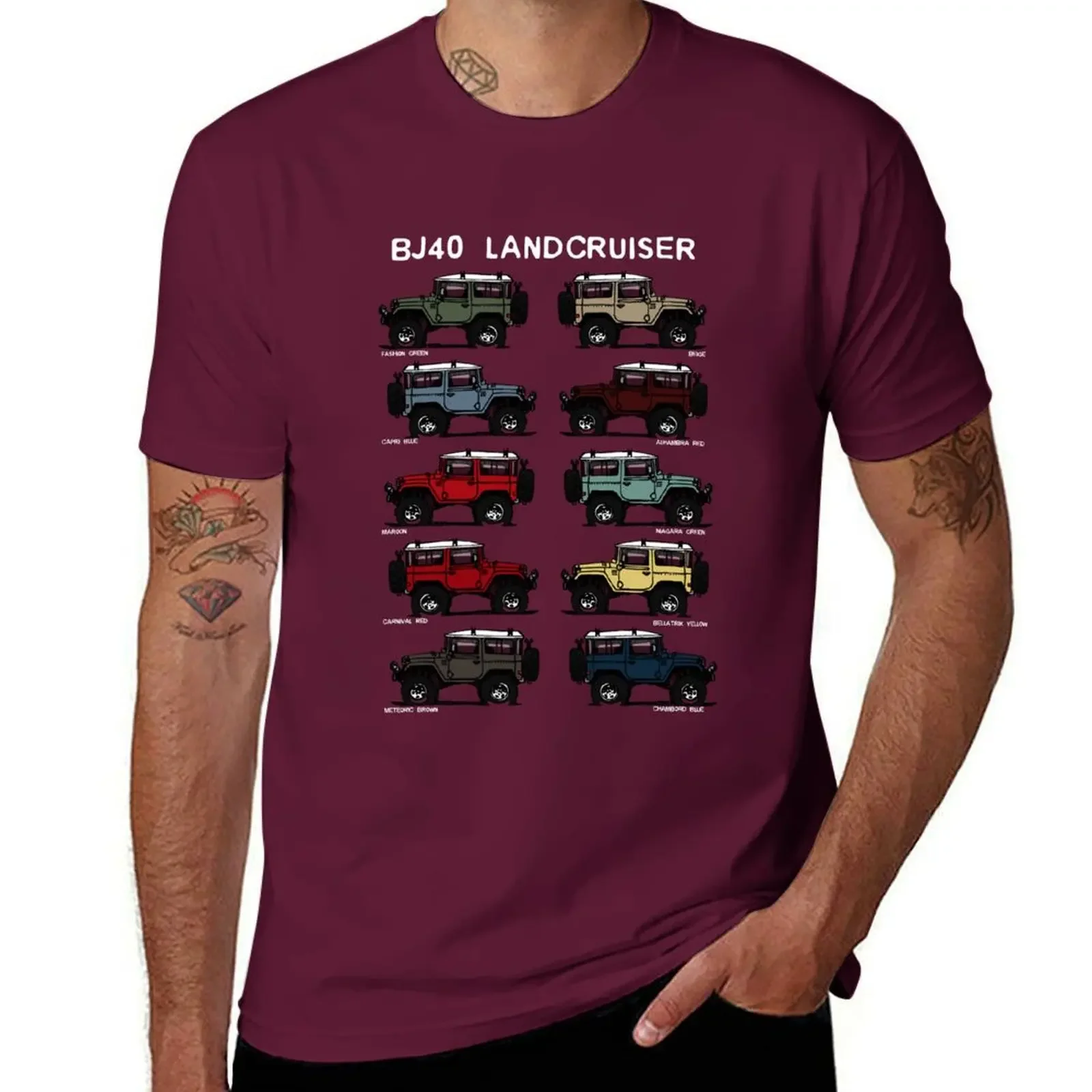 new edition mens graphic t-shirts pack Sweatshirt BJ4 FJ40 Landcruiser all colors T-Shirt kawaii clothes oversized heavyweights