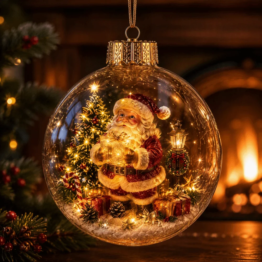 Akrilik Malzemeden Işıklı Şeff - Pendant Lighting Christmas Decor incelemesi ve fiyatı