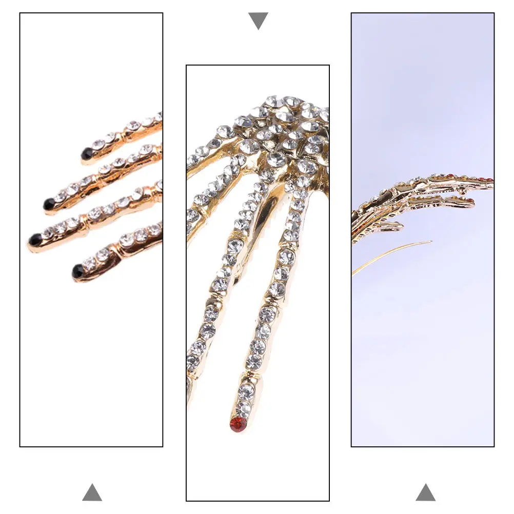 

2Pcs Halloween Claw Hair Clip Strong Holiday Atmosphere Good Quality Delicate Craftsmanship Gift Hair Clip