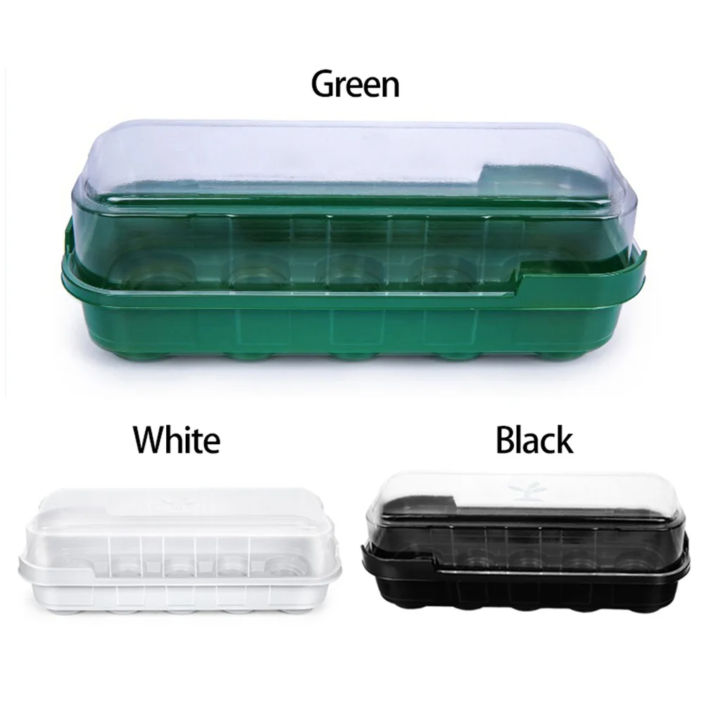 10 Grid Ventilation Germination Box With Ventilation Hole Cultivation Planting Box Square Round Seedling Starter Tray