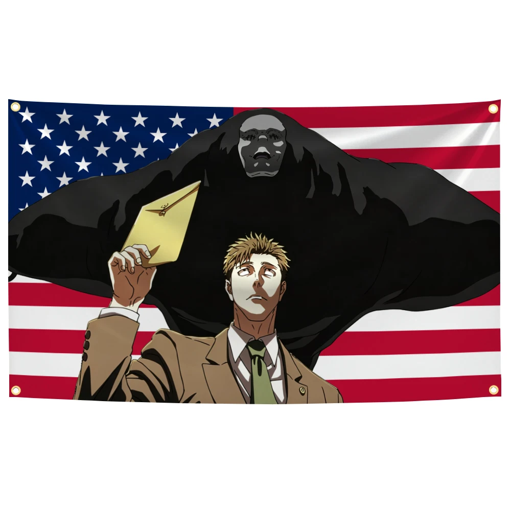 Hiromi Higurum American Anime Flag Tapestry Outdoor Decor Jujutsu Kaisen Flags Decorative Home Objects Decoration Garage Hanging