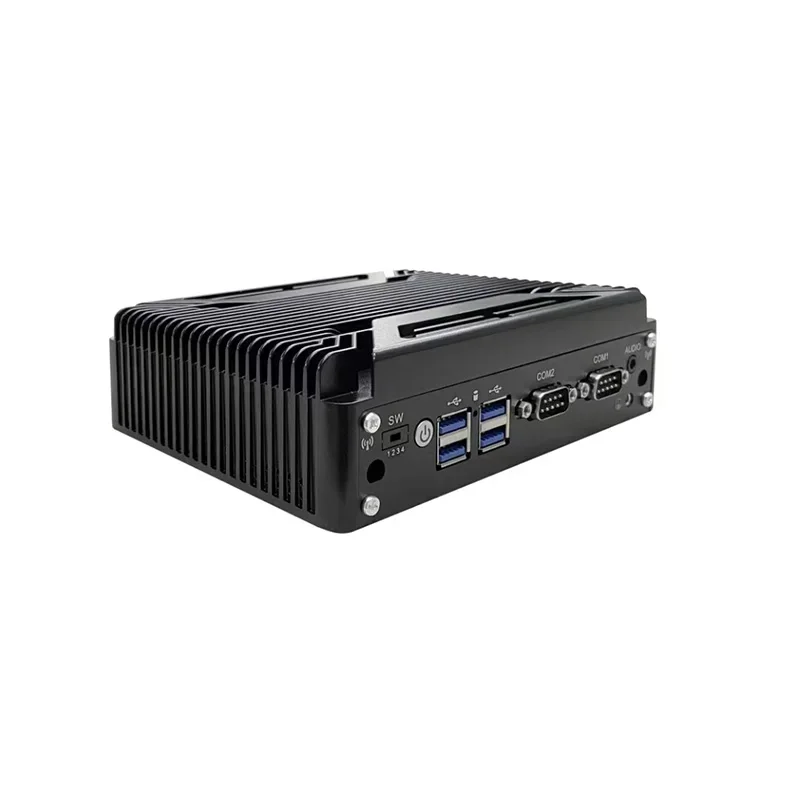 Dual LAN Ethernet 6 USB Win 10 Fanless HD VGA Mini PC Cheap Industrial Computer Case Core J6412 N100 Mini Industrial