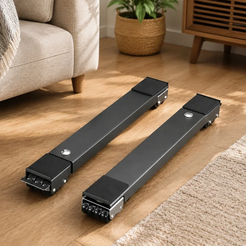 Set of 2 Heavy-Duty Rolling Platforms with 24 Swivel Wheels for Easy Appliance Transport